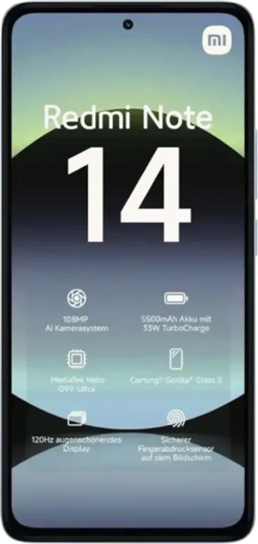 Смартфон Xiaomi Redmi Note 14 8/256Gb Ocean Blue, голубой