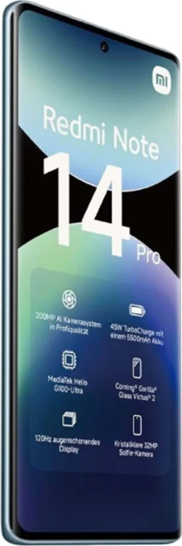 Смартфон Xiaomi Redmi Note 14 Pro 12/512Gb Ocean Blue, голубой