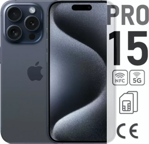 Смартфон Apple iPhone 15 Pro 512ГБ синий титан