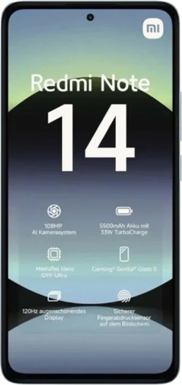 Смартфон Xiaomi Redmi Note 14 6/128Gb Ocean Blue, голубой