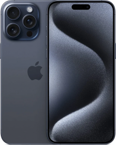 Смартфон Apple iPhone 15 Pro Max 512Gb Blue Titanium, синий титан