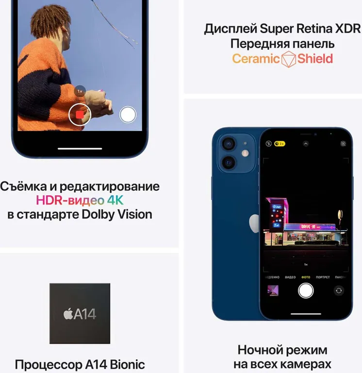 Смартфон Apple iPhone 12 128Gb Синий