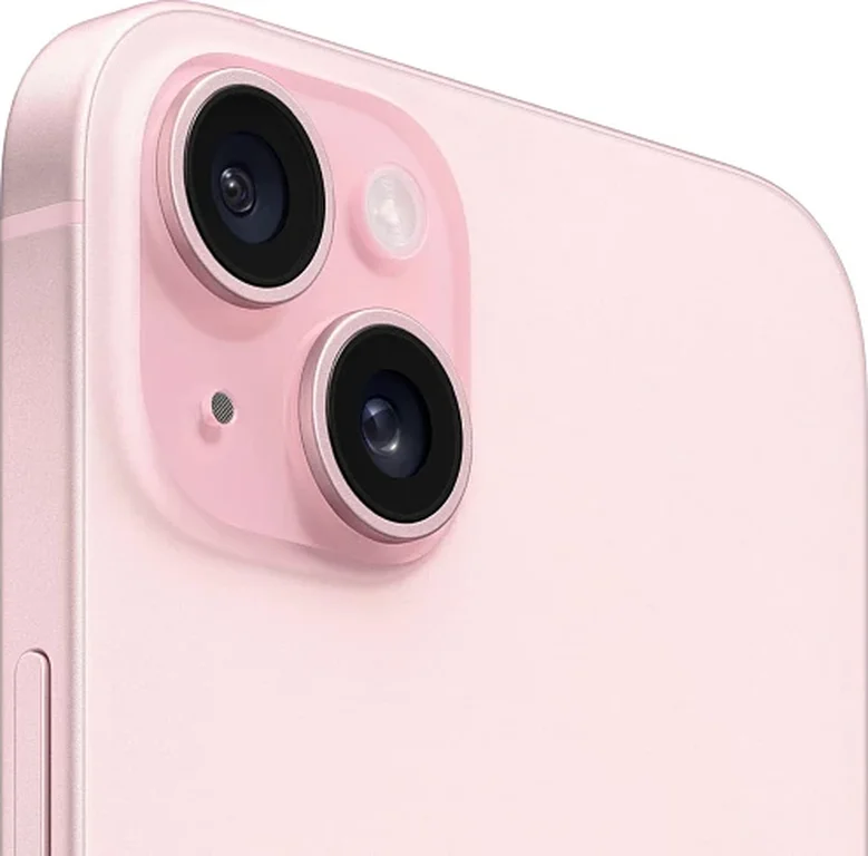 Смартфон Apple iPhone 15 128GB nanoSim+eSim (Розовый, 128 ГБ, 6 ГБ, Уценка)