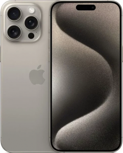 Смартфон Apple iPhone 15 Pro Max 1TB nano SIM + eSim natural titanium (титан)