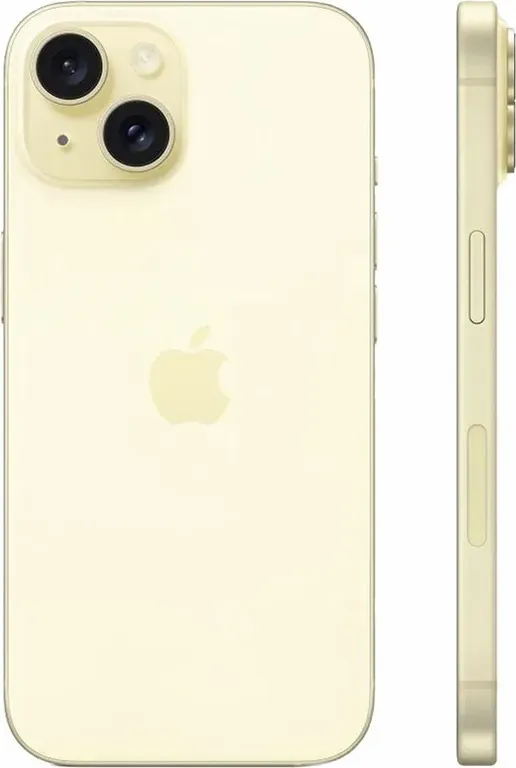 Смартфон Apple iPhone 15 256Gb (Yellow) (eSIM)