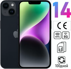 Смартфон Apple iPhone 14 128gb Черный