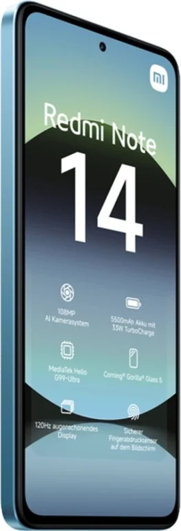 Смартфон Xiaomi Redmi Note 14 4G 6/128Gb (NFC) Ocean Blue Global Version