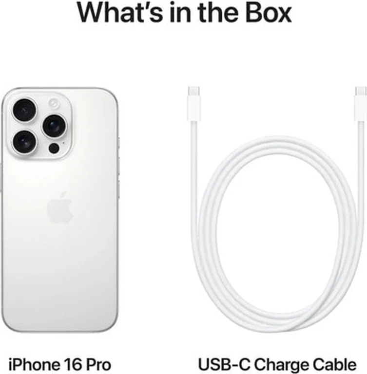 Смартфон Apple iPhone 16 Pro 512 ГБ, Dual nano SIM + eSIM, белый титан