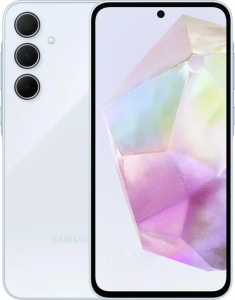 Смартфон Samsung Galaxy A35 8/256 ГБ, голубой (Awesome Iceblue)