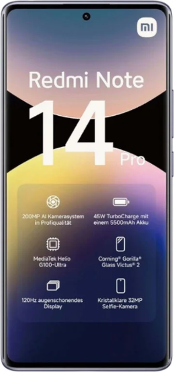 Смартфон Xiaomi Redmi Note 14 Pro 8/256Gb Aurora Purple, фиолетовый