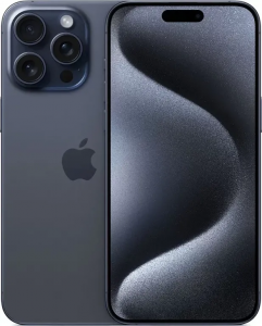 Смартфон Apple iPhone 15 Pro Max 256GB nano SIM + eSim titanium blue (титановый синий)