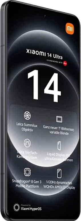 Смартфон Xiaomi 14 Ultra 16/512Gb Global (Черный, 512 ГБ, 16 ГБ, Global)