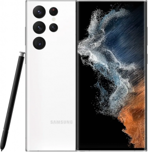 Смартфон Samsung Galaxy S22 Ultra (SM-S908) 12/256 ГБ, белый фантом