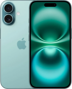 Смартфон Apple iPhone 16 256Gb Teal, бирюзовый