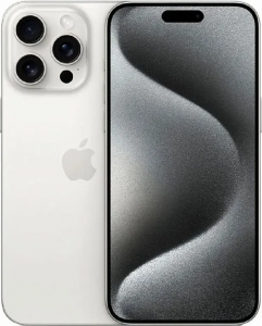 Смартфон Apple iPhone 15 Pro Max 256Gb (White Titanium) (eSIM)
