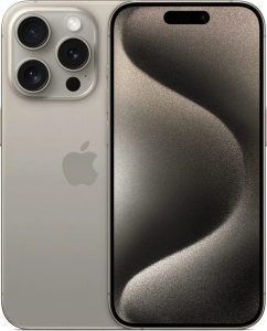 Смартфон Apple iPhone 15 Pro 1Tb Natural Titanium, натуральный титан