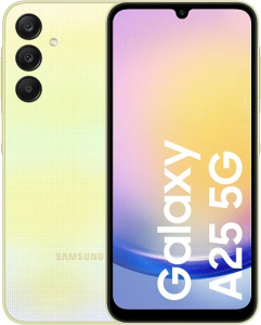 Смартфон Samsung Galaxy A25 5G 8/256GB (8 ГБ, 256 ГБ, Жёлтый)