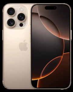 Смартфон Apple iPhone 16 Pro 256 ГБ,Dual: nano-SIM + eSIM, Desert Titanium (Песочный Титан)