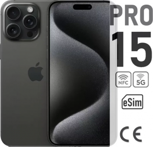Смартфон Apple iPhone 15 Pro 512ГБ черный eSIM