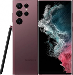 Смартфон Samsung Galaxy S22 Ultra (SM-S908) 12/256 ГБ, бургунди