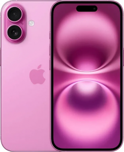 Смартфон Apple iPhone 16 512GB nanoSim+eSim (8 ГБ, 512 ГБ, Розовый)