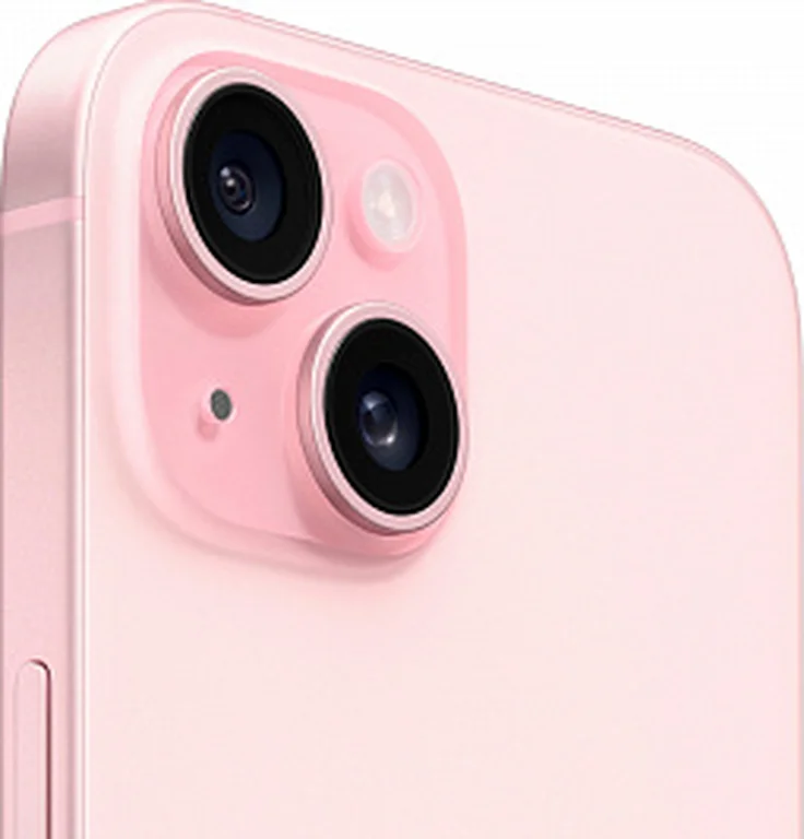 Смартфон Apple iPhone 15 SIM 256 ГБ, розовый