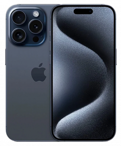 Смартфон Apple iPhone 15 Pro 128ГБ Blue Titanium (Синий титан) (A3104) 2sim