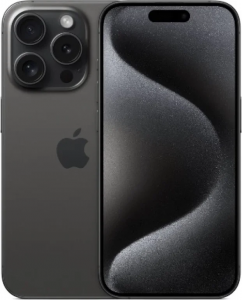 Смартфон Apple iPhone 15 Pro 128GB, Dual eSIM, Black Titanium