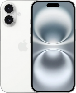 Смартфон Apple iPhone 16 128Gb nano SIM + eSim white (белый)