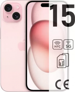 Смартфон Apple iPhone 15 128ГБ розовый