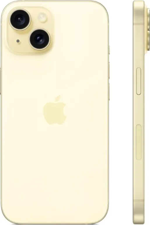 Смартфон Apple iPhone 15 256 Gb nano-Sim + eSim, Yellow